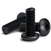 200 Pcs M3 x 8mm Black Round Head Hexagon Allen