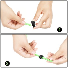 Frienda 10 Sets Goggle Bungee Straps for Swim,Adjustable Replacement Bungee Cord Swimming Goggle Strap with Lock Clamp(Green, Blue, Pink, Yellow, Orange)