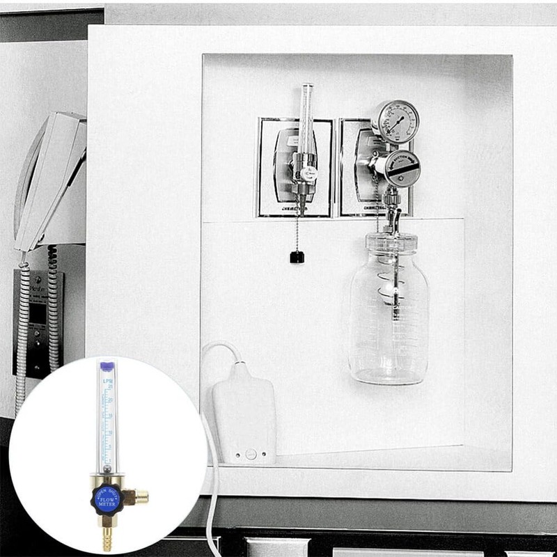 SOLUSTRE 2pcs Argon Co2 Mig Tig Flow Meter Gas Regulator