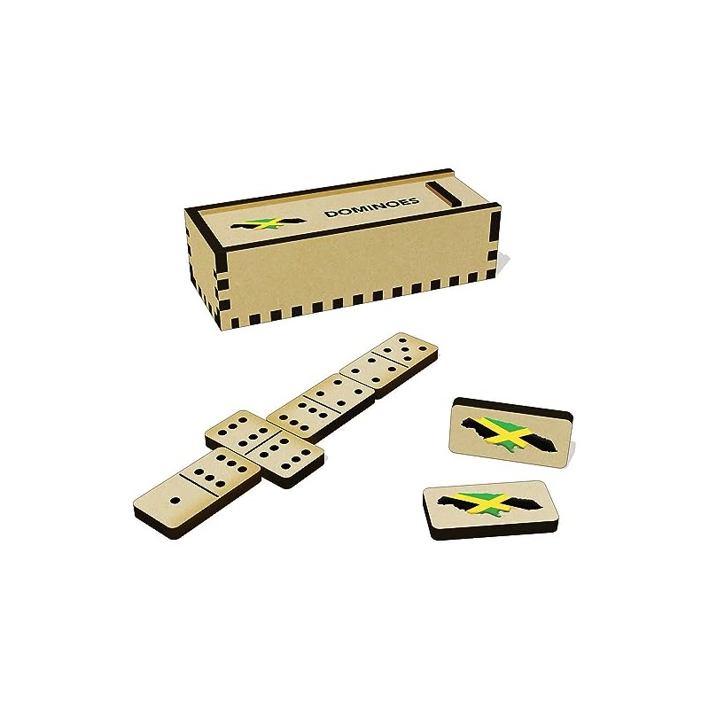 Azeeda 'Jamaica Country' Domino Set & Box (DM00038015)