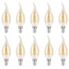 10PCS C35 LED Gold Filament Bulb 2700K 4W E14 Base
