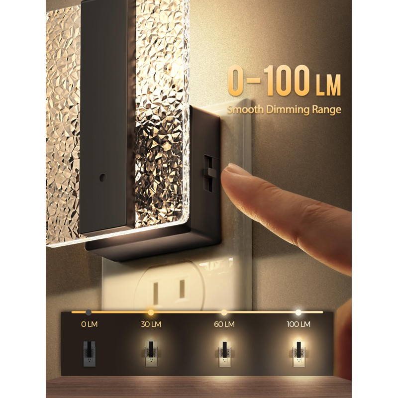 DORESshop LED Night Lights Plug Into Wall [2 Packs], Decorative