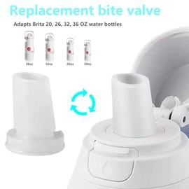 Bite Valve Replacement for Brita Water Bottle 2 Pack Water Bottle Mouthpiece Replacement for Brita Filter Bottle Water Valve for Brita Replacement Parts