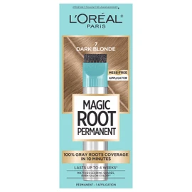 L'Oreal Paris Magic Root Rescue 10 Minute Root Hair Coloring Kit, Permanent Hair Color with Quick Precision Applicator, 100 percent Gray Coverage, 7 Dark Blonde, 1 kit (Packaging May Vary)