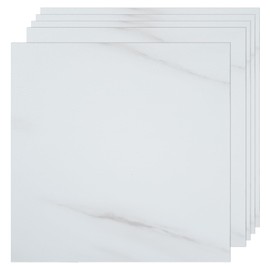 VallisCo VallisCo 30-Pack Peel and Stick Vinyl Floor Tiles, 12"x12" Self-Adhesive Waterproof Peel and Stick Flooring Planks DIY for Bathroom, Kitchen, Living Room, Cover 30 Sq. Ft Light Gray