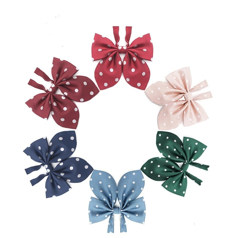 KYULM7 Women's Bow Tie, Stylish, Plain, Rabbit Ears, Daily Style,