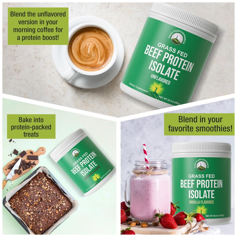 Grass Fed Beef Protein Powder - Lactose Free Great Tasting