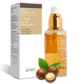 Challyhope Collagen Hair Oil, Moroccan Argan Oil for Dry Damaged, Collagen Hair Mask, Aceite para El Cabello