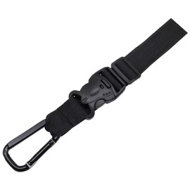 RUNRAYAY Black Add a Bag Luggage Strap Jacket Gripper, Heavy Duty Luggage Belt for Carry on Bag with Square Carabiners & Ring Hooks Adjustable Baggage Suitcase Straps Belts Bag Travel Accessorie