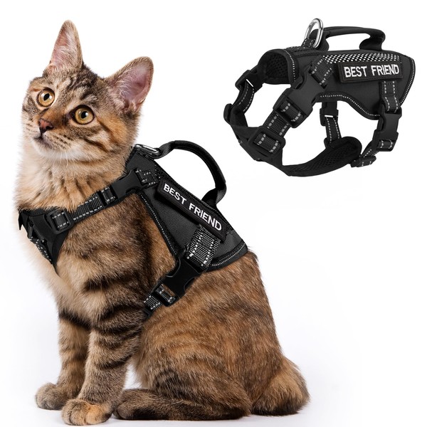 Tactical Cat Harness, Air Mesh Cat Walking Vest Harness Escape