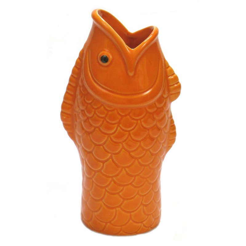 Orange Goldfish Koi Ceramic Fish Cocktail Mug