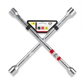 alca® Foldable Wheel Brace Wrench 21 mm with Wheel Cap Puller Mounting Lever Universal Wheel Wrench Tyre Wrench for Tyre Change