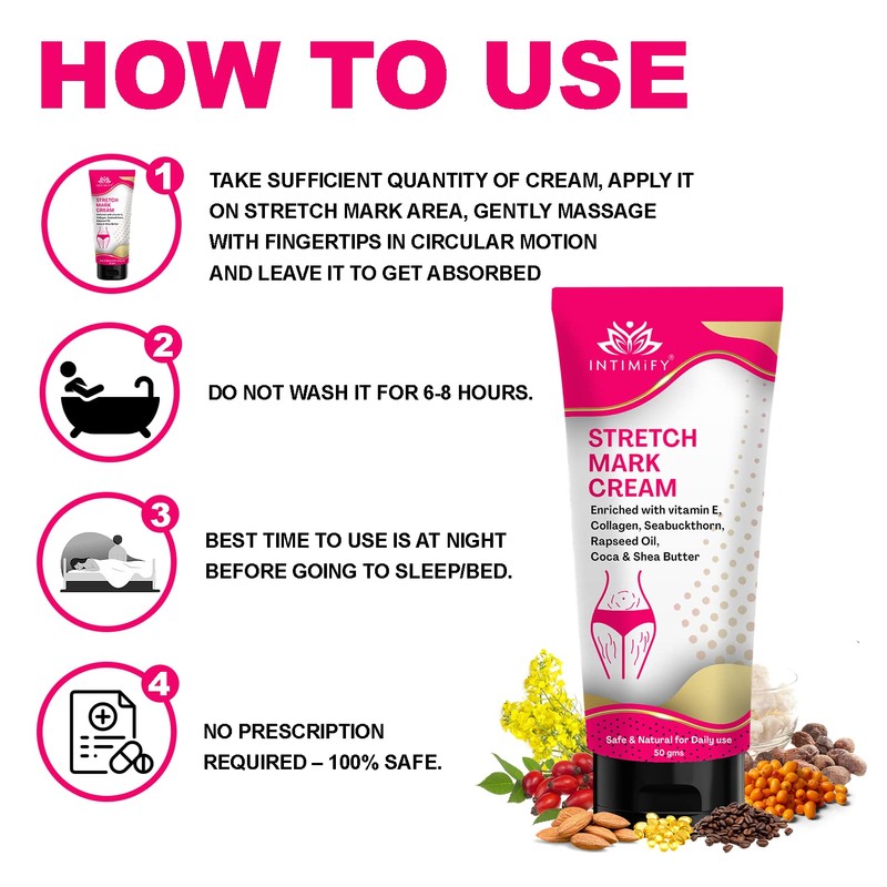 INTIMIFY Stretch Mark Removal Cream For Women, Stretch Mark Cream