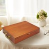Silverware Storage Box Solid Wood with Lid, Silverware Organizer with