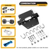 WeiSen Winch Mounting Bracket Plate Heavy-Duty Steel Compatible with Honda