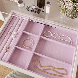 VEELIKE Pink Textured Velvet Wallpaper Peel and Stick Self Adhesive Felt Drawer Liners for Bedroom Dresser Jewelry Box 15.7''x118'' Soft Fabric Velvet Flocking Pink Contact Paper for Cabinets Drawers