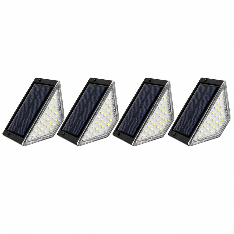 Solar Deck Lights Outdoor – Waterproof LED Step Lights for