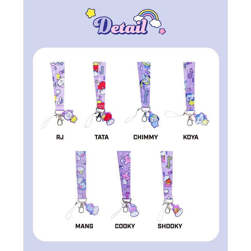 Solomon Shoji BT21 Neck Strap (with Acrylic) NECK STRAP (COOKY)