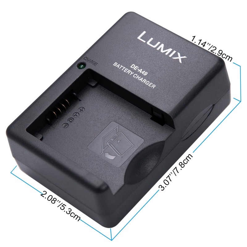 Hostorch DE-A49 Camera Battery Charger for Lumix DE-A49BA, DEA49, DEA49B,