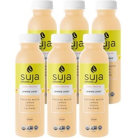 Suja Organic Cold-Pressed Lemon Love, Lemon Juice with No Additives, Excellent Source of Vitamin C for Immunity Support, Vegan, Plant-Based & USDA Certified (12 Fl Oz)