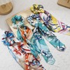 Mirlern 4-Piece Silk Satin Hair Scarf Scrunchies for Women Girls,