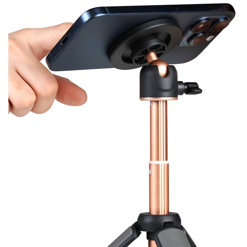 Slick 246788 Smartphone Tripod, Black, Compatible with Magsafe, Magnetic Ring
