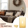 Zonon 8 Pack Gold Outlet Covers 4.50" x 2.76" Toggle