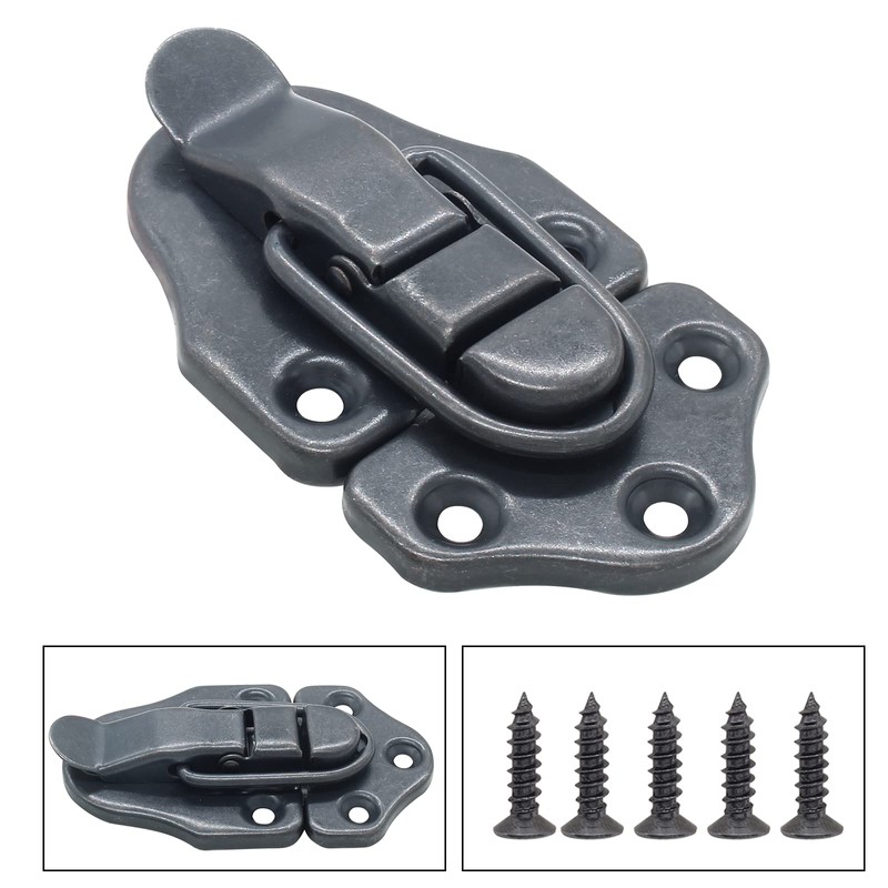Cionyce 4 Pack Chest Latches Hardware Black Hasp Latch Vintage