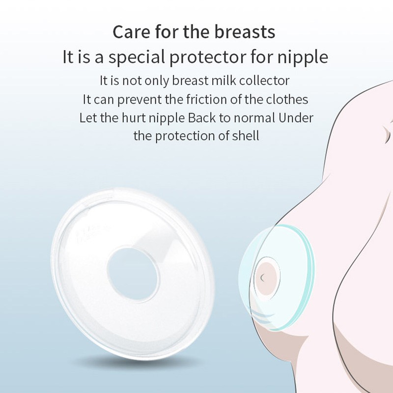 4pcs Silicone Nursing Cups Spill Prevention Prevent Friction Breastmilk Collection
