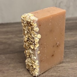 Handmade Oatmeal, Milk and Honey Soap for Soft Skin, 4.5 oz Bar