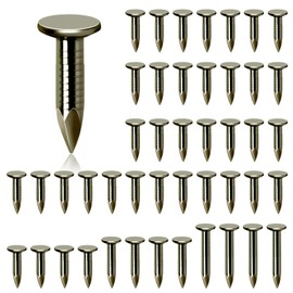 Glarks 300Pcs 3/4inch Steel Roofing Felt Nails Roofing Felt Pins Clout Nails Countersunk Head Felt Nails, for Securing Shed Roofs, Roofing Felt Slate Boards, Wood Shed Tiles
