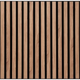 Wall!Supply UltrAcoustic Walnut Finish 3D Acoustic Wall Panels - Home Decor Wallpaper Alterantive for Living Room, Bedroom, and Office - Easy Installation Soundproof DIY Room Decor-6 Pack 10.87 Sq Ft