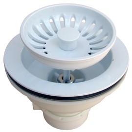 LASCO 03-1059W WH HD PVC Kitchen Strain, 4.5 x 4.5 x 3.4, White