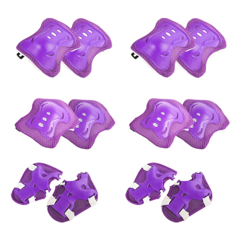 Kit Protección Para Niños Niñas 2en1 6 Pzs C/u Accesorios