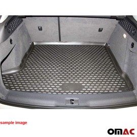 OMAC Custom Fit All Weather 3D Molded Black Rubber Cargo Liner Trunk Mat Waterproof Protector for Dodge Nitro 2007-2011