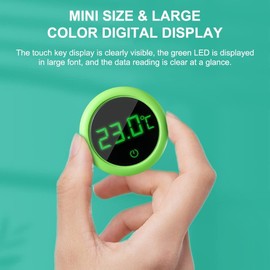 Digital Aquarium Thermometer, Mini Electronic LCD Thermometer, Waterproof Aquarium Temperature Meter Temperature Display for Aquariums, Reptiles, Terrariums