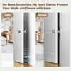 Mousike Silent Heavy Duty Door stoppers for Wall，Wall Stop,360°Bending high