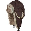 Sakkas JAFurNylon71891J Unisex Weatherproof Nylon Faux Fur Lined Winter Earflap