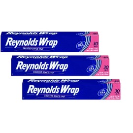 Reynolds Wrap Aluminum Foil 10yd. X 12", 30 Sq. Ft Boxed (Pack of 3)