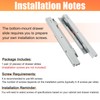 Undermount Drawer Slide Bottom Mount Pull Out Shelf Slides Full