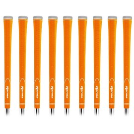 Karma Neion II Orange Golf Grips for Men (9 Piece Bundle)