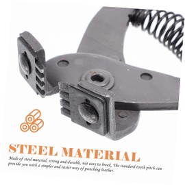 OHPHCALL Steel Leather Hole Punch Tool Durable Rhombus Punching Pliers for Leather Crafting Quiet Operation for DIY Projects and Beginners