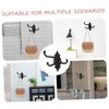 NOLITOY 2pcs Antique Iron Wall Mounted Hooks Swivel Arms Design