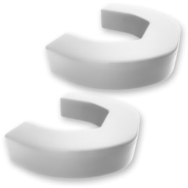 RECON - Fits 21-24 Dodge RAM 1500 Tow Hook Covers 2-Piece Set of 100% Silicone Rubber Covers Heavy Duty Rugged Durability Unique Style Protection (White)