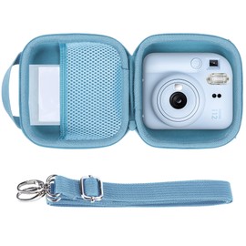 Lebakort Hard Protective Case for INSTAX Mini 12 Instant Camera / INSTAX Mini 11 Instant Camera Pastel Blue