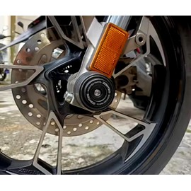 Wheel Fork Front Axle Motorcycle Accessories for ZONTES Shengshi 368G 368G 368 G/D/E/M 2024 2025 310T 310R/X/V 350T 350E 350 D/M 703F Collision Protection Decorative Axle Covers (Black)