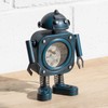 ProdBuy Home Friendly Metal Robot Mantel Table Desk Clock