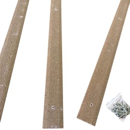 Non Slip Decking Strips - Pack of 5, 50mm x 600mm, Brown Anti Slip Floor Green Decking Timber Wooden Decking Grip Stop Slipping Composites Light Strips Safety Strips