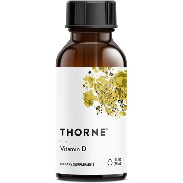 Thorne Research - Vitamin D Liquid (Metered Dispenser) - Supplement for Healthy Bones and Muscles - 1 fl oz