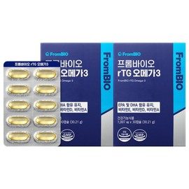 FromBio 프롬바이오 rTG오메가3 30캡슐x2박스/2개월 FromBio rTG Omega-3 30 Capsules x 2 Boxes / 2 Months